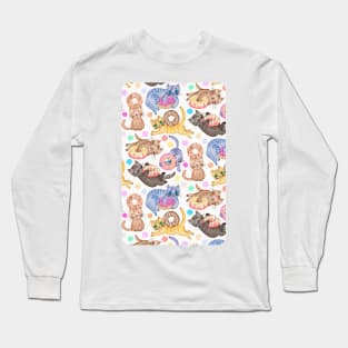 Sprinkles on Donuts and Whiskers on Kittens Long Sleeve T-Shirt